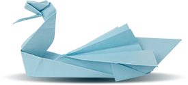 Origami swan